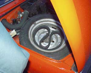 Der Ersatz-Riemen ist immer dabei