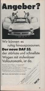 eine der ersten 55er Werbeanzeigen